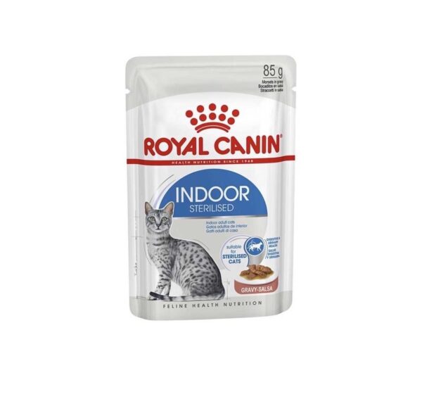 [Royal Canin] Indoor Sterilised In Gravy | Adult Cat Food (Pouch) - 85g